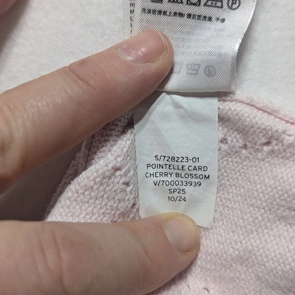 Baby Gap‎ Pink Pointelle Knit Cardigan | 6–12 Months  Brand: Baby Gap